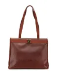 Ferragamo Pre-Owned 2000-2015 Lizard Embossed Leather Vara tote bag - Brown