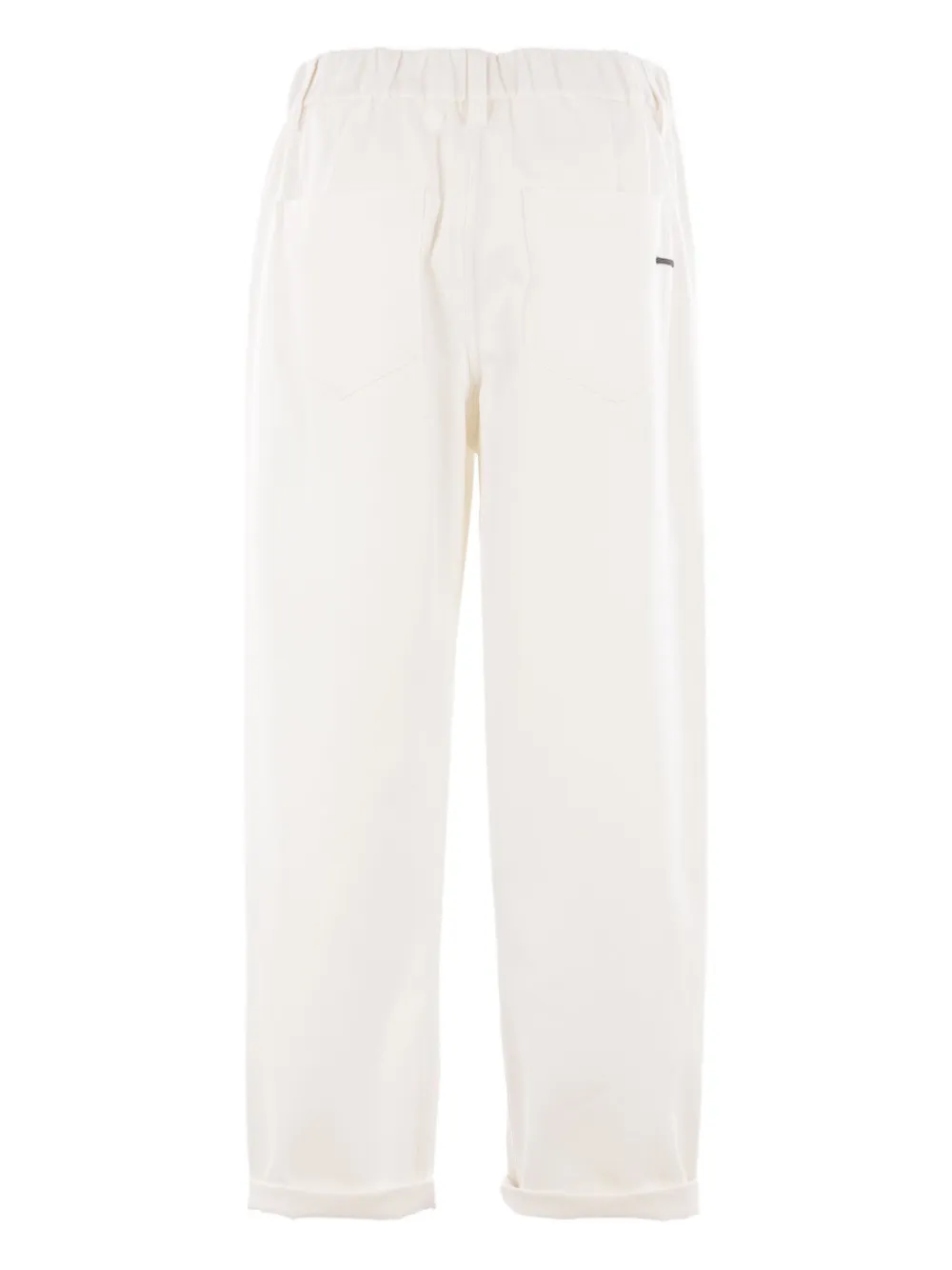 Brunello Cucinelli elastic-waist trousers Wit