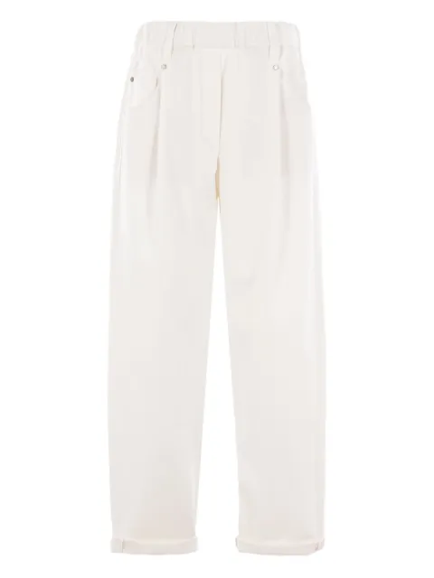 Brunello Cucinelli elastic-waist trousers