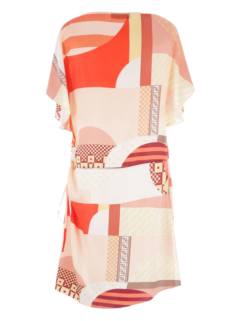 FENDI Mini-jurk met abstracte print Beige