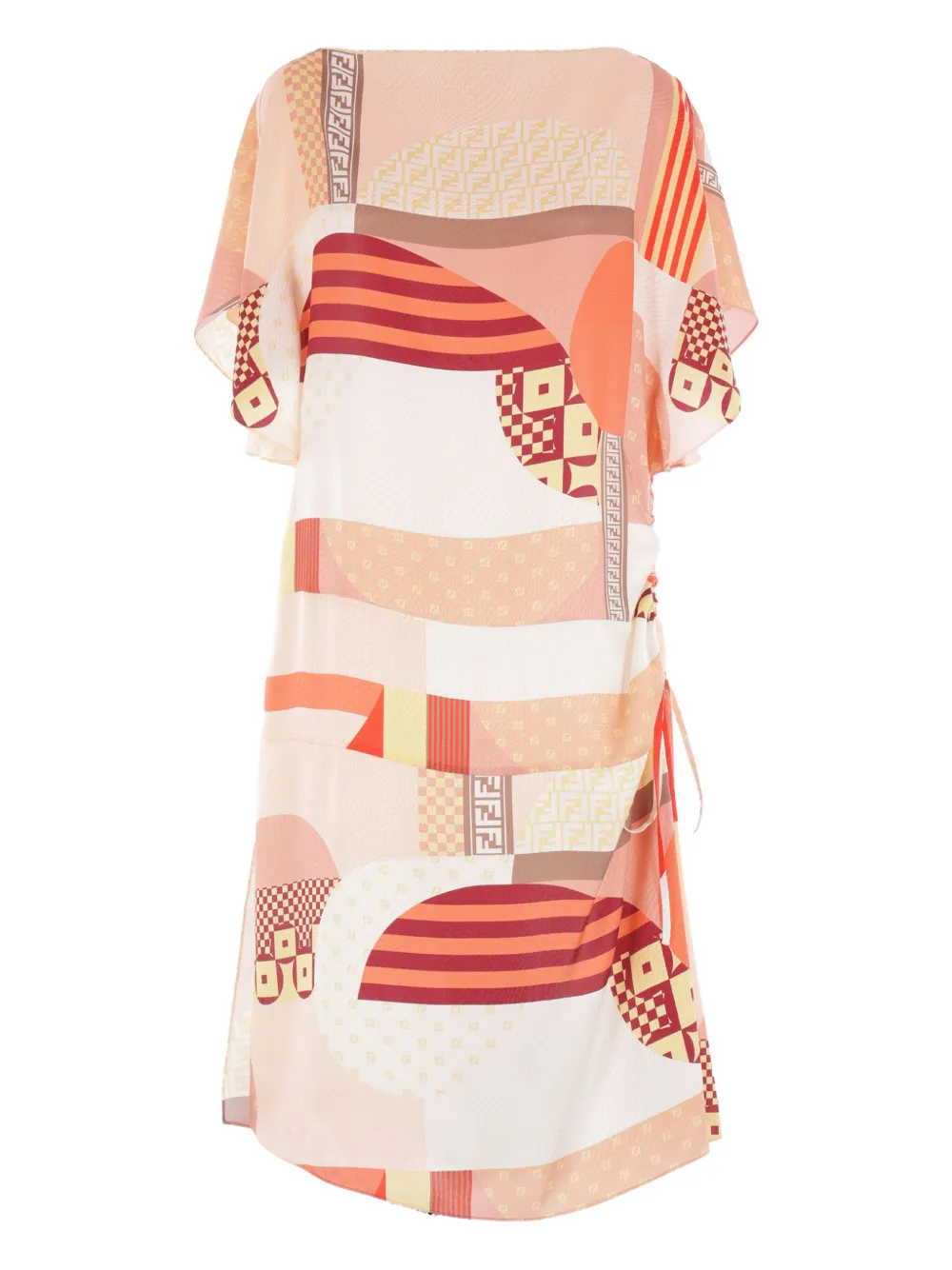 FENDI Mini-jurk met abstracte print Beige