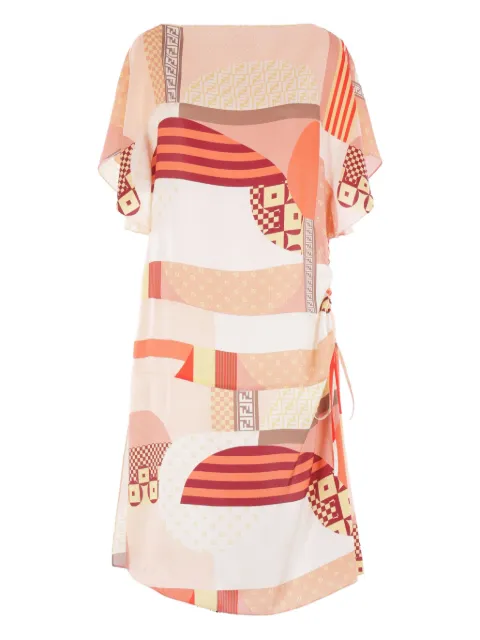 FENDI abstract-print mini dress