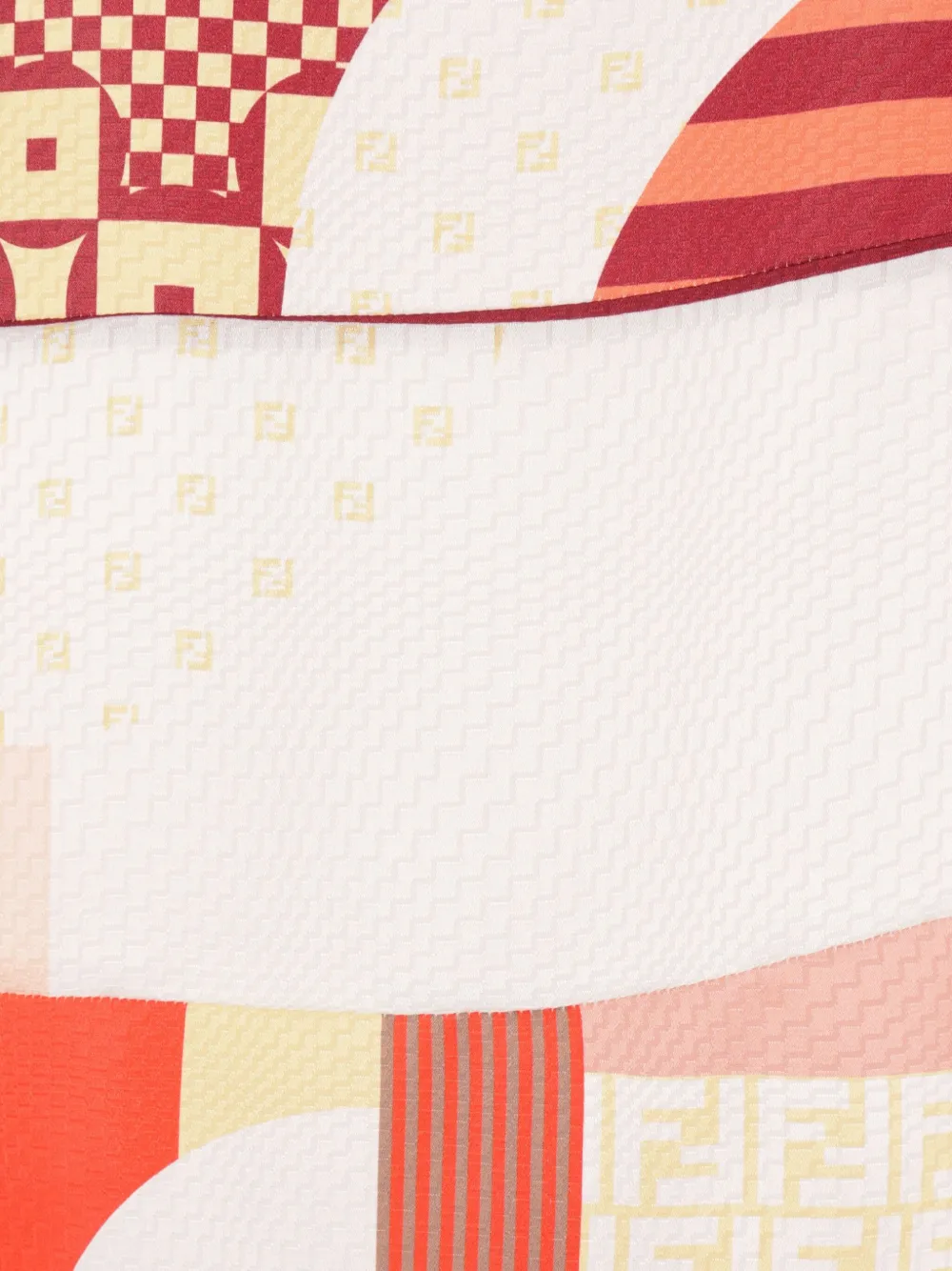 FENDI Mini-jurk met abstracte print Beige