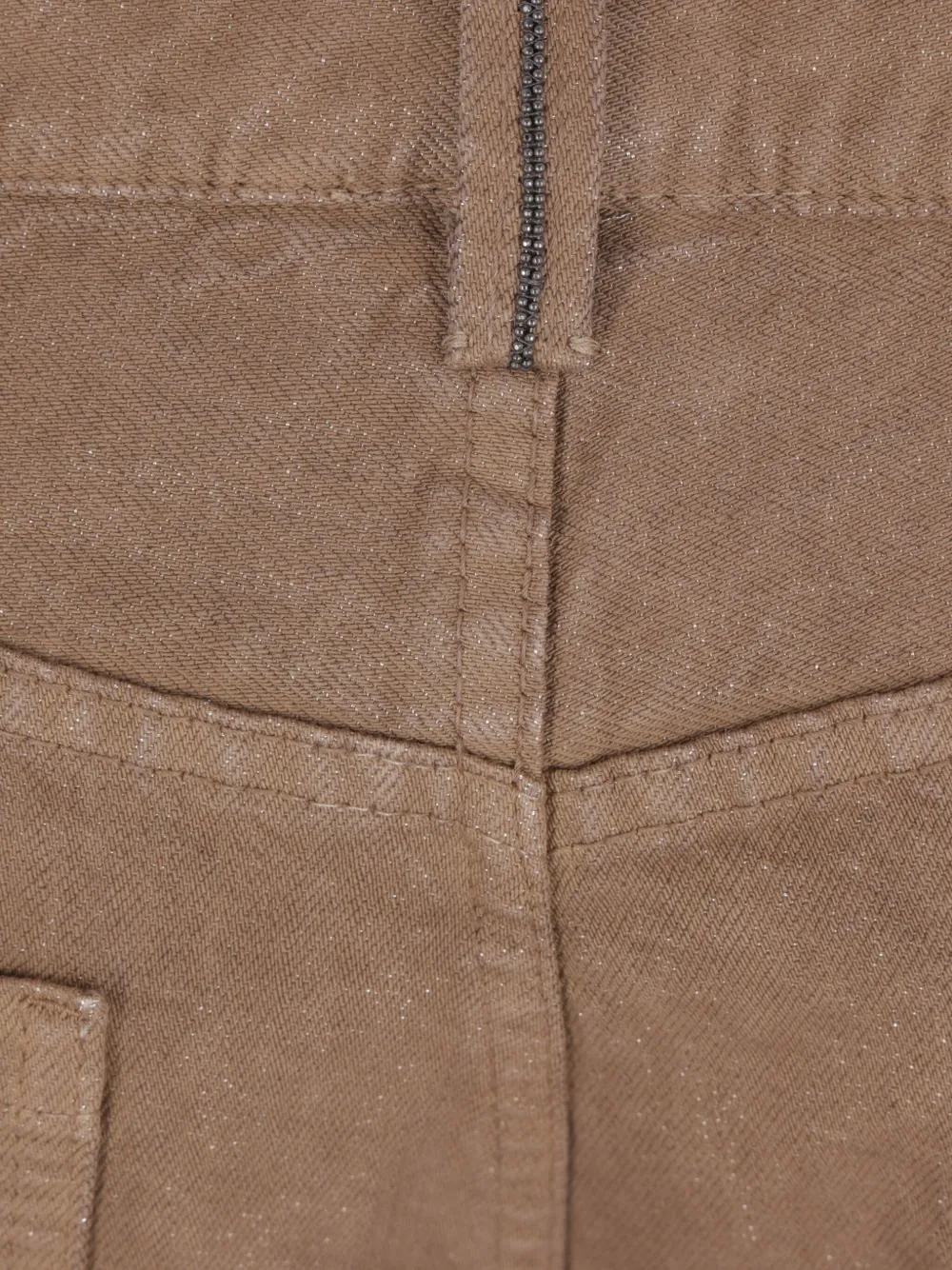 Brunello Cucinelli Jeans met logopatch Bruin