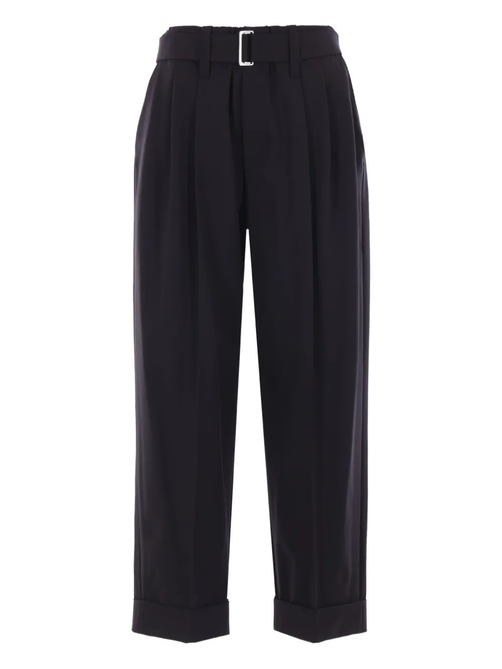 Brunello Cucinelli pleated belted trousers Zwart