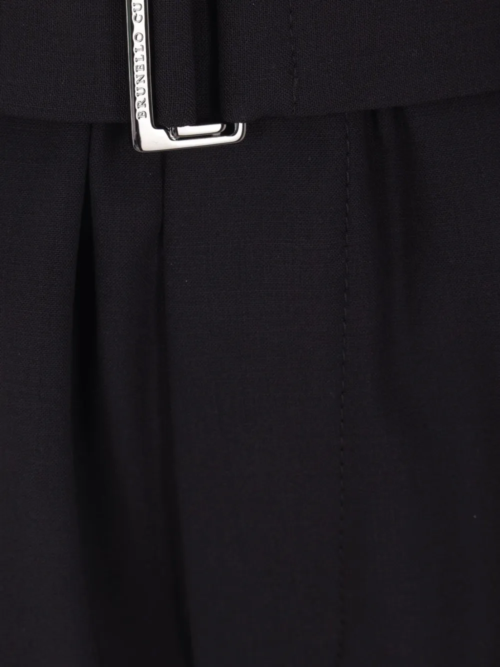 Brunello Cucinelli pleated belted trousers Zwart