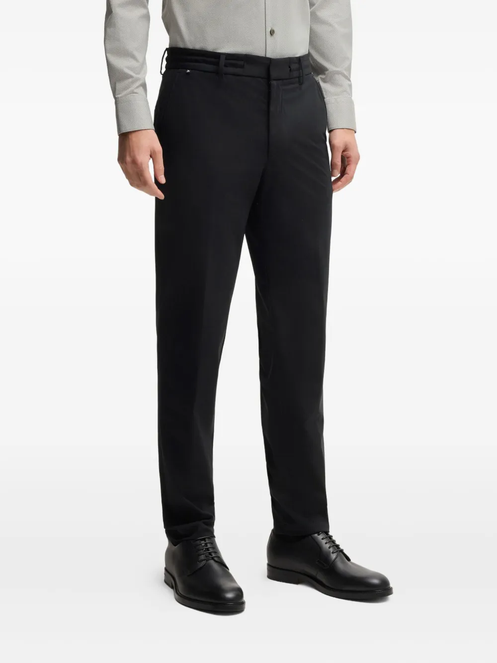 BOSS Broek met trekkoord Zwart