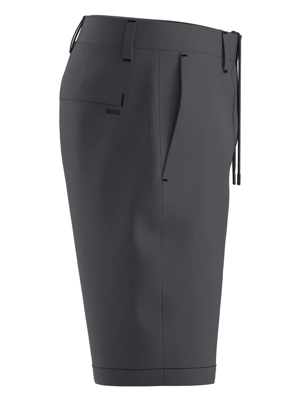 BOSS Bermuda shorts met trekkoord Grijs