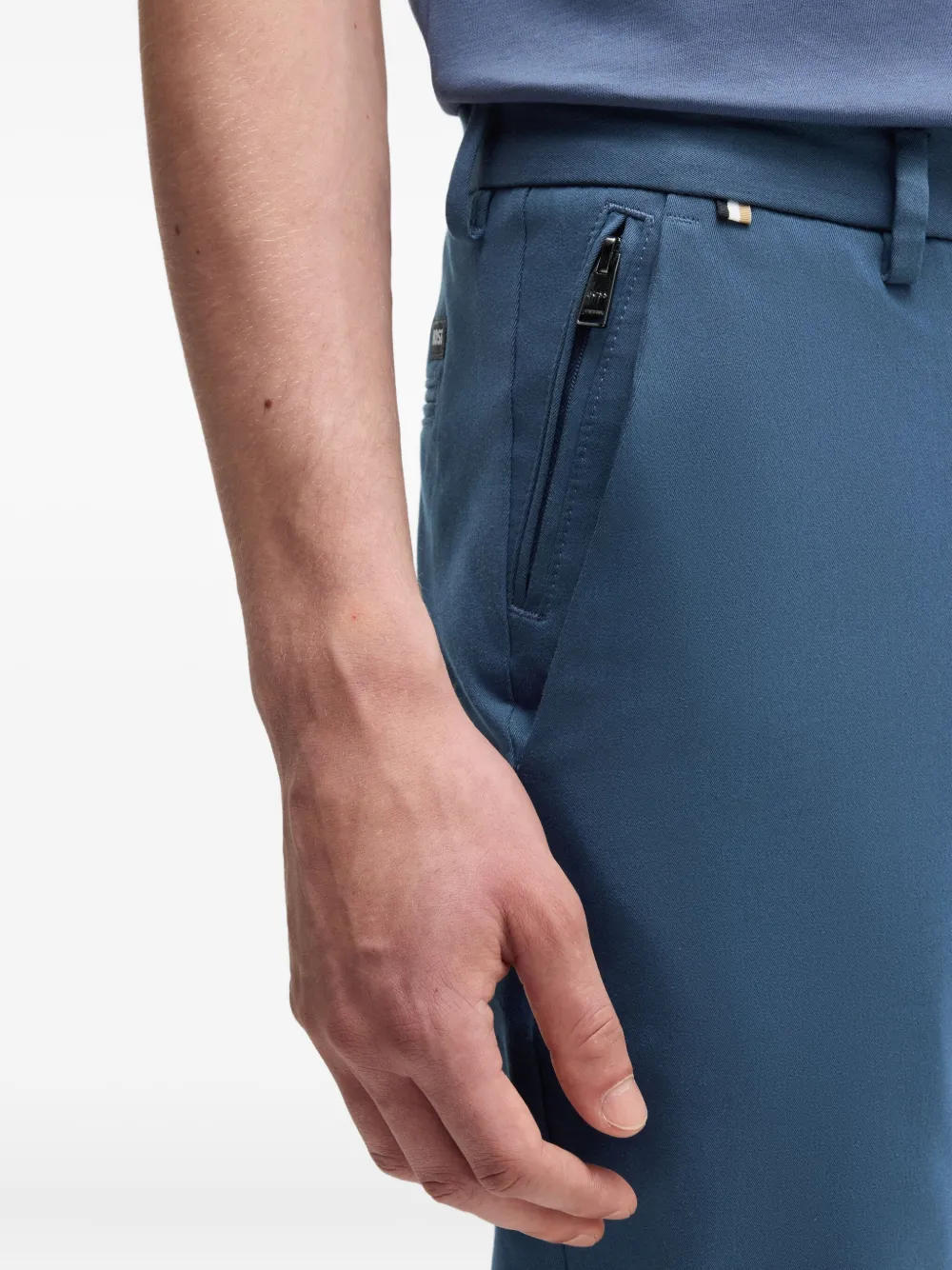 BOSS Slim-fit broek Blauw
