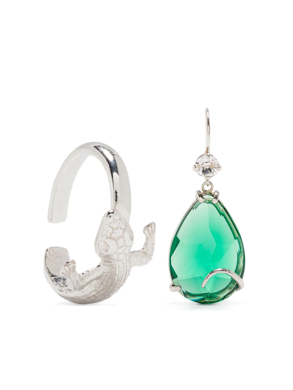 salamander-motif earrings