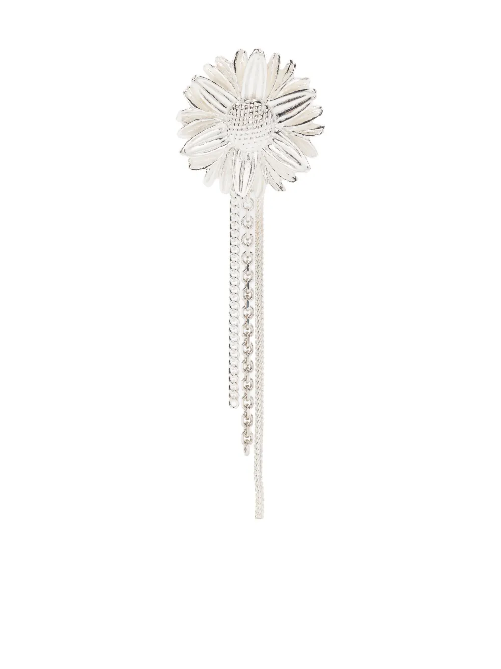 Wouters & Hendrix Daisy-motif Drop Earrings In Silver