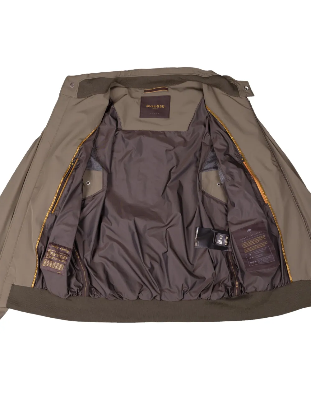 Moorer Alberti bomberjack met ritssluiting Beige