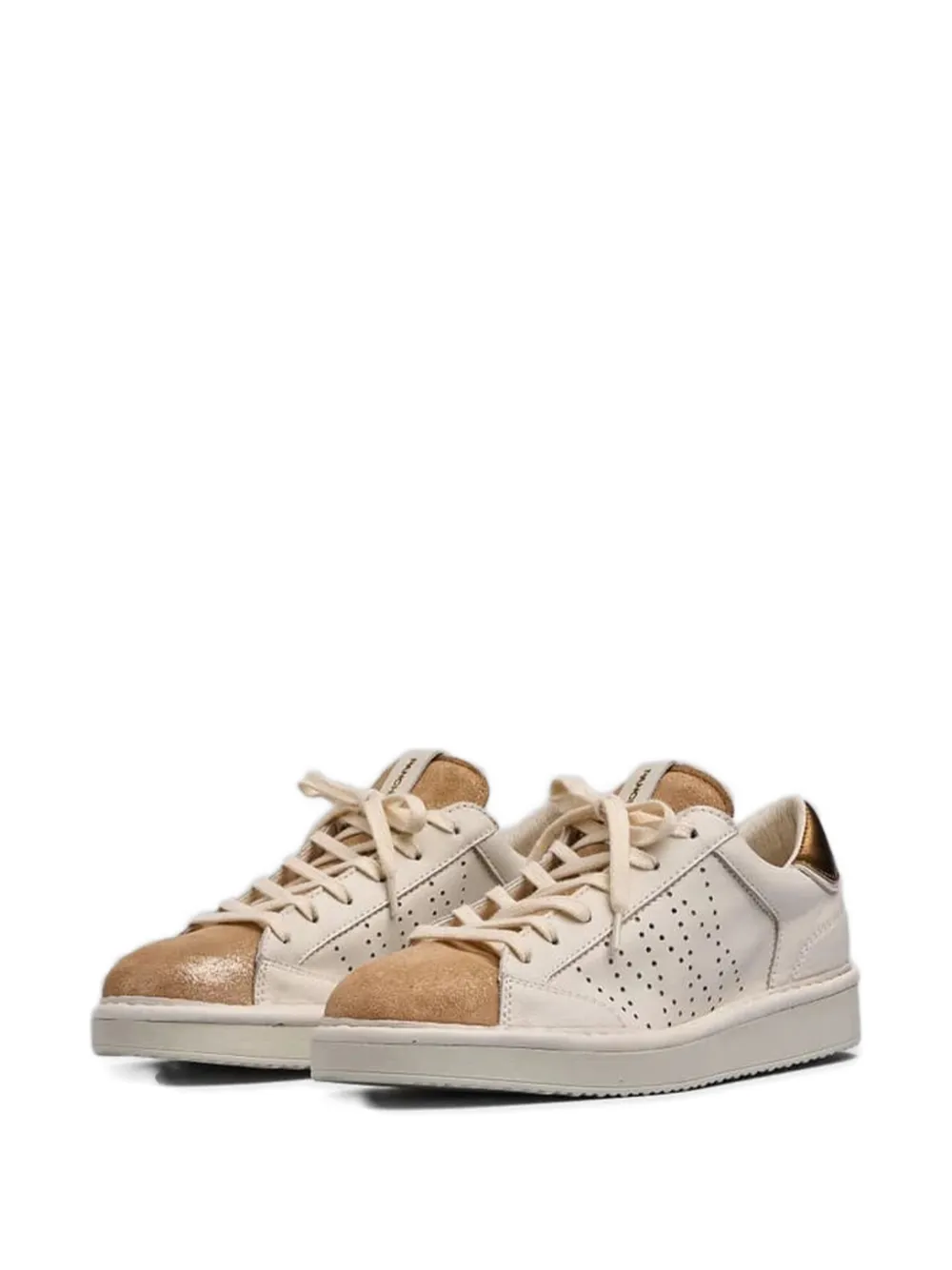 PANCHIC P01 perforated-leather sneakers Beige