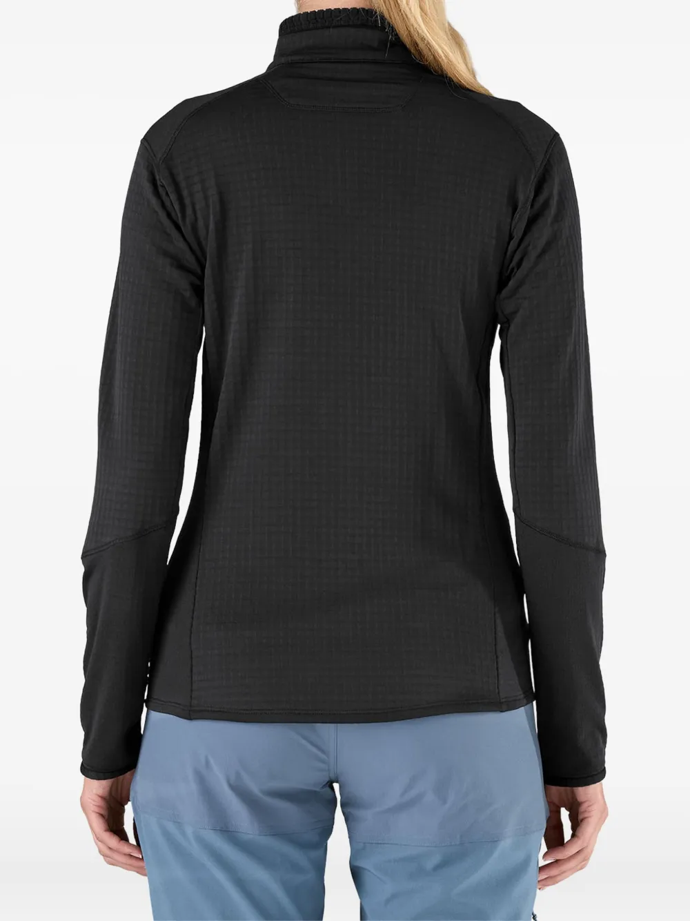 Patagonia textured zip-up jacket Zwart