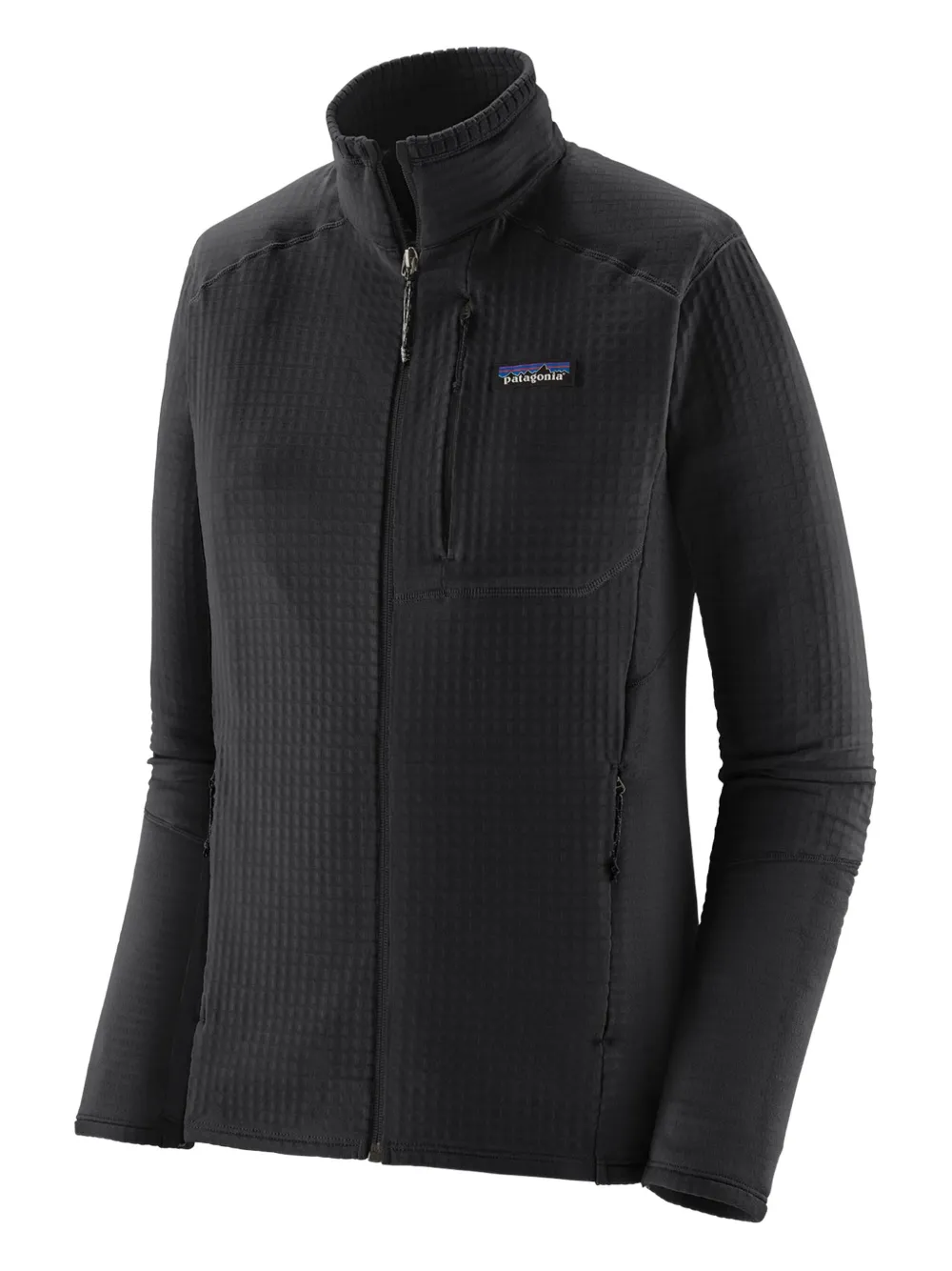 Patagonia textured zip-up jacket - ブラック Patagonia textured zip-up jacket - ブラック