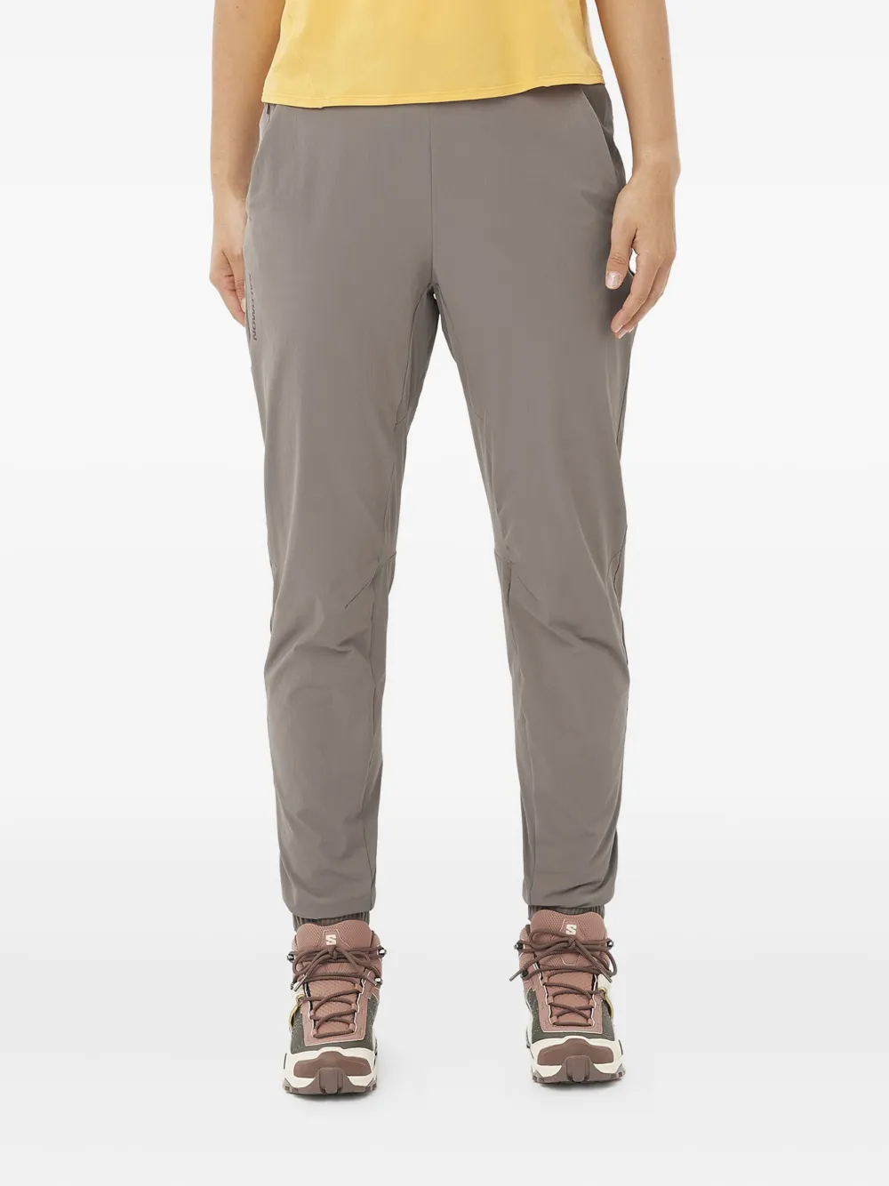 Salomon elasticated-ankles track pants | Grey | Image 1