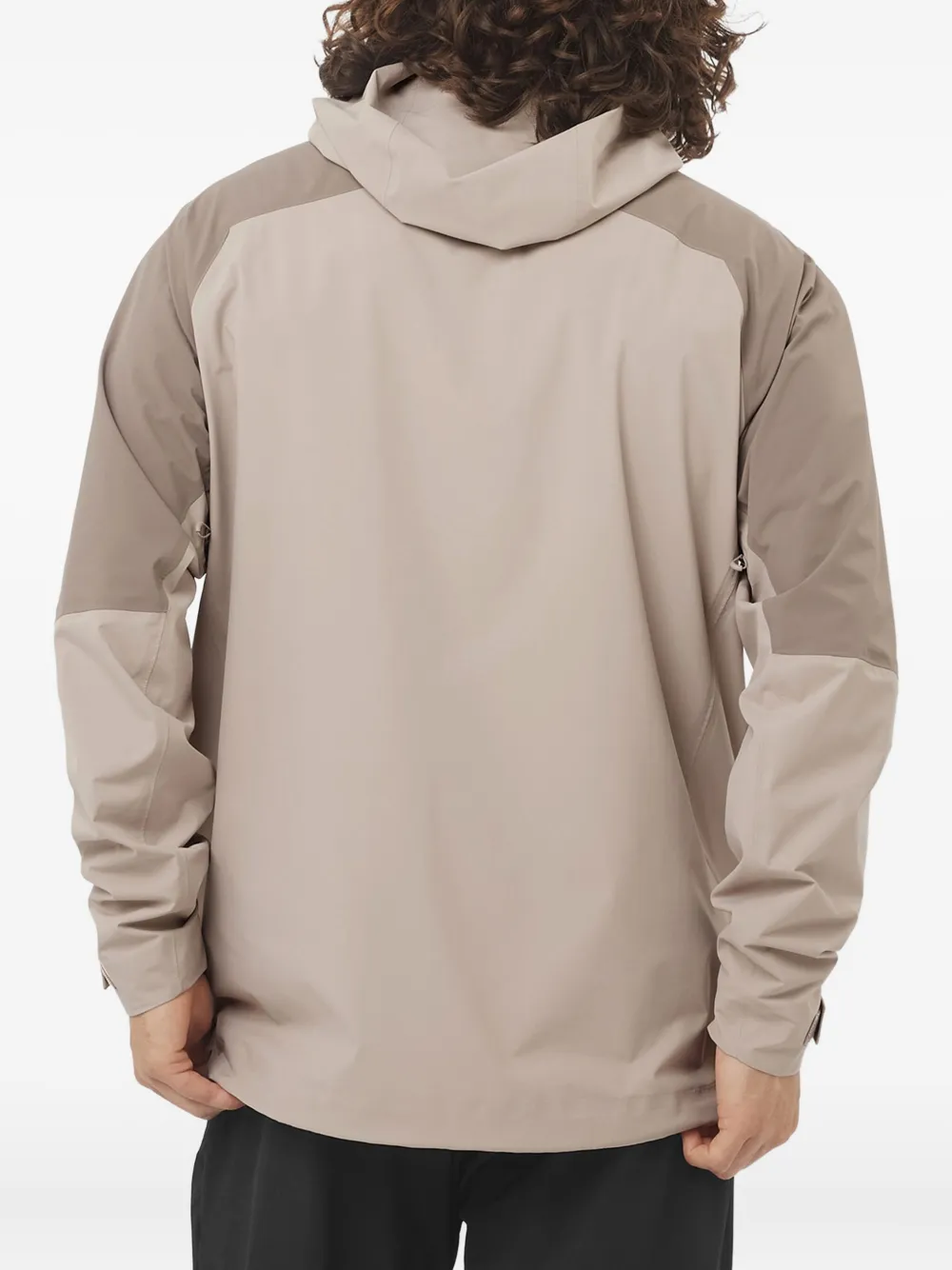 Salomon Tweekleurig jack met capuchon Beige