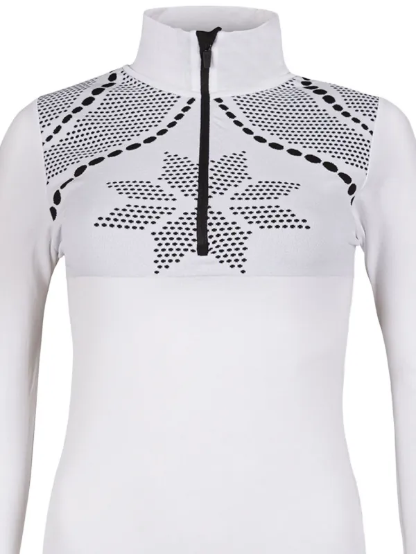 NEWLAND half-zip Top White FARFETCH GE