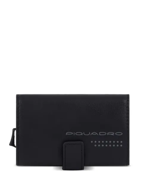 PIQUADRO leather flap cardholder