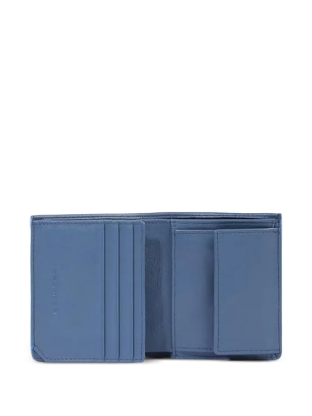 PIQUADRO Portemonnee met leren vlakken Blauw