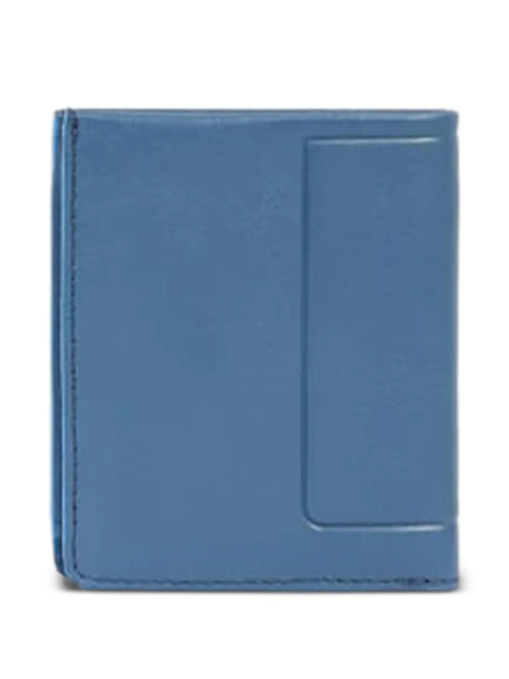 PIQUADRO Portemonnee met leren vlakken Blauw