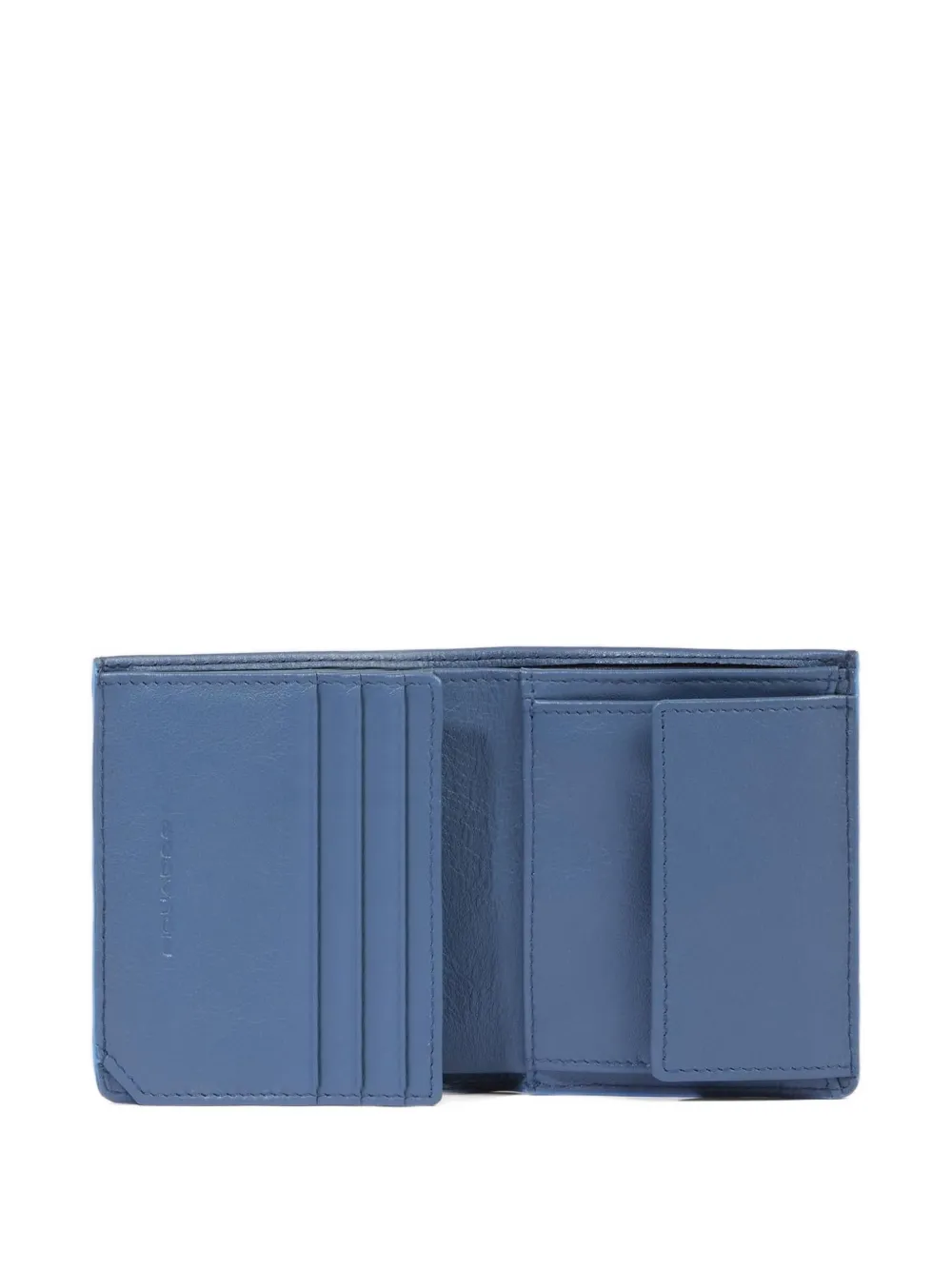 PIQUADRO Portemonnee met leren vlakken Blauw