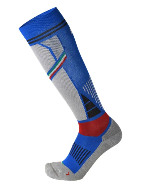 Mico geometric-embroidered knee-high socks