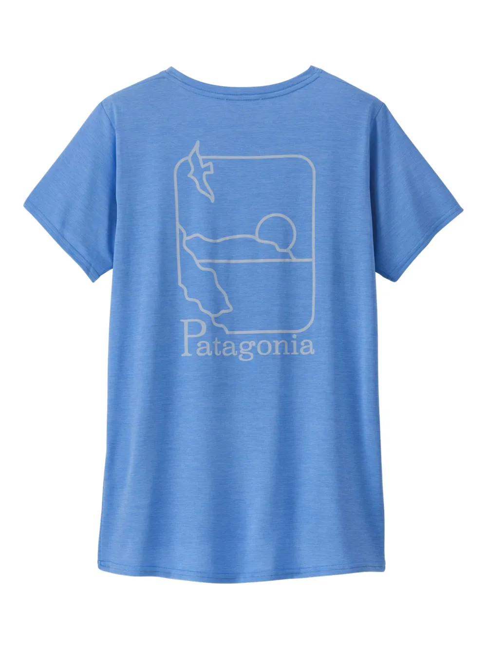 Patagonia T-shirt met grafische print Blauw