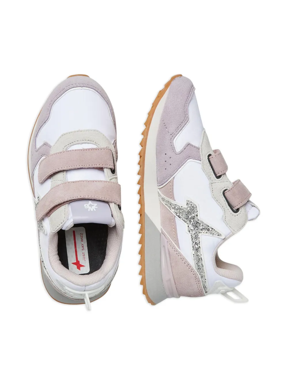 NATURINO glitter strap trainers | Teen Girl Shoes | Image 2