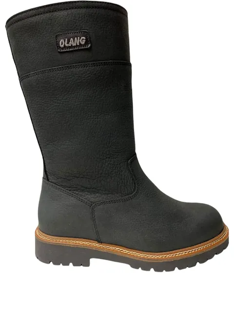OLANG leather zip-up boots