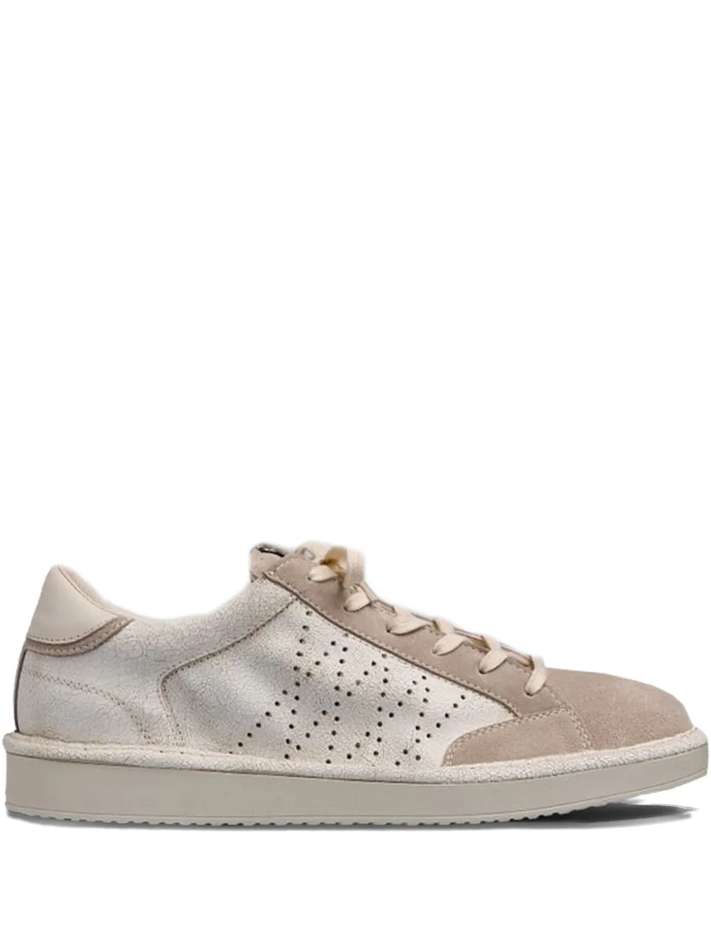 PANCHIC P01 perforated-leather sneakers Beige