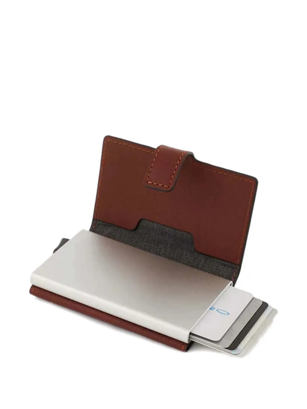 Piquadro Leather Tab Cardholder