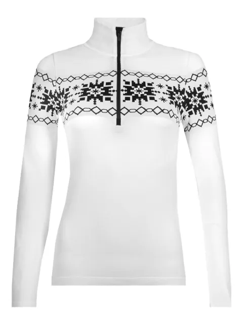NEWLAND top con medio cierre y motivo Fair Isle