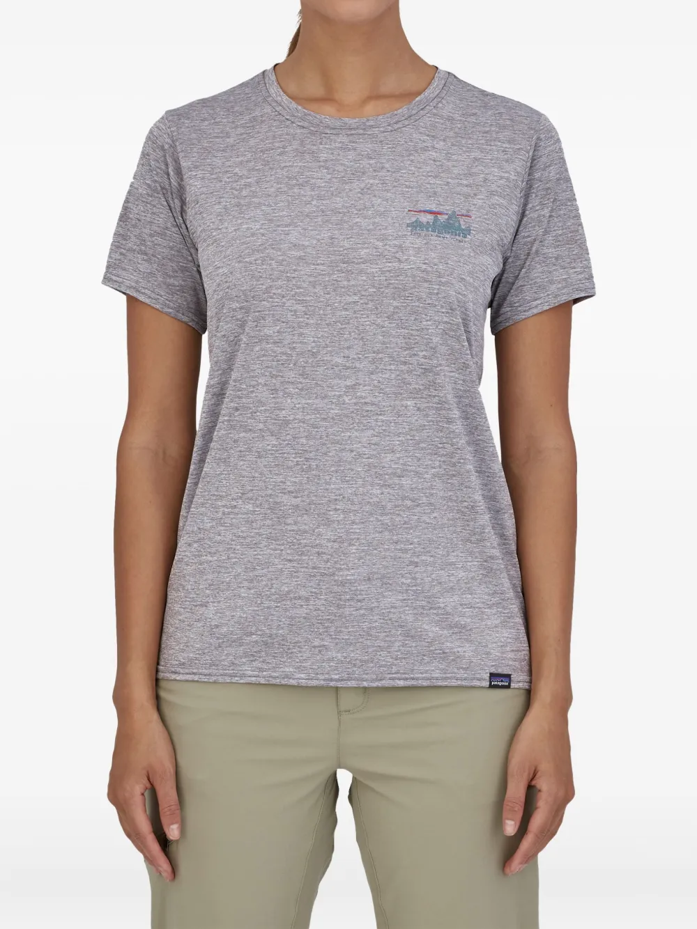 Patagonia T-shirt met print Grijs