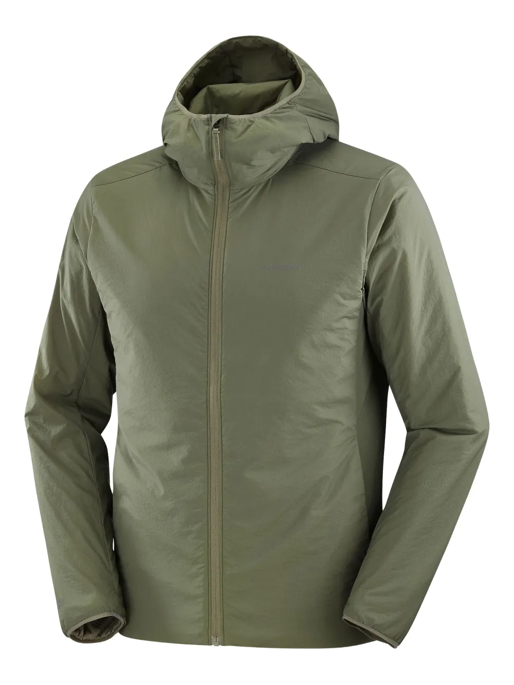 Salomon hooded zip-up jacket | Green | Image 1