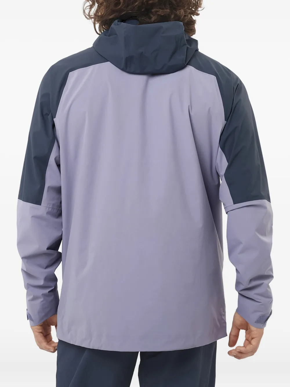 Salomon Tweekleurig jack met capuchon Blauw