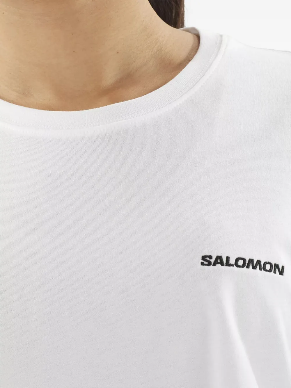 Salomon Logo Short Sleeve T-shirt In White