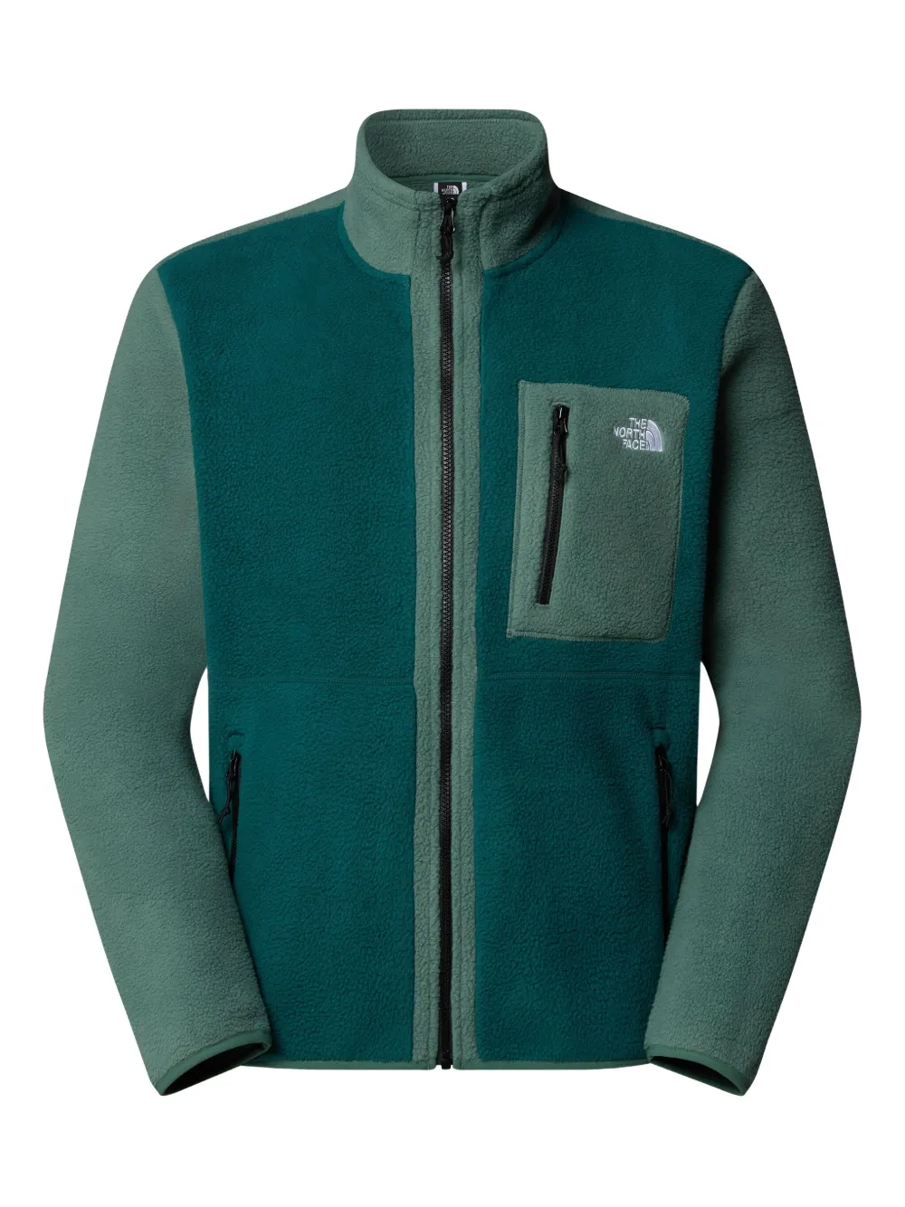 The North Face two-tone fleece jacket | Green | Image 1