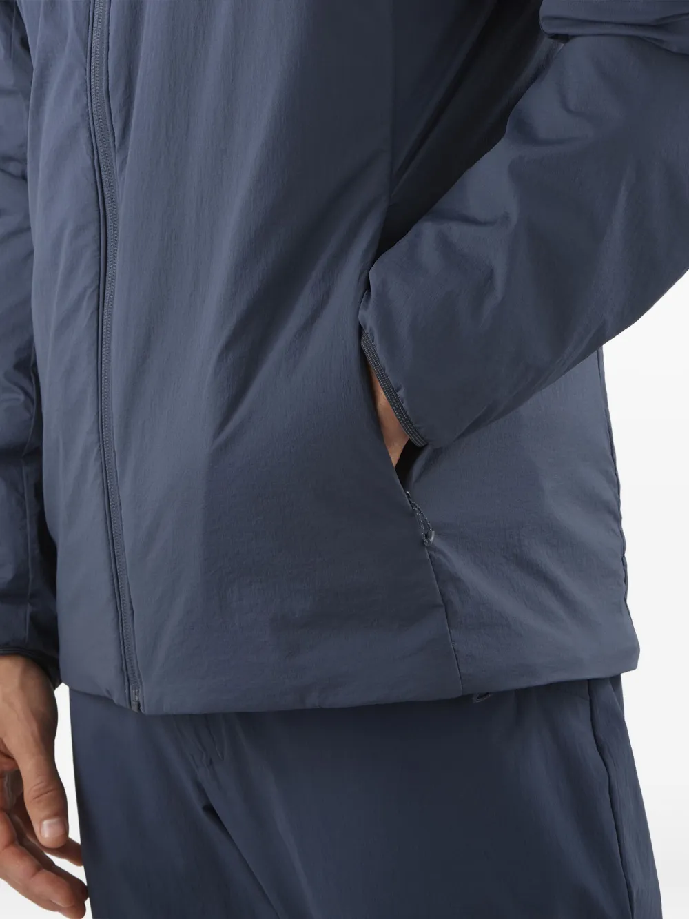 Salomon Jack met opstaande kraag en rits Blauw