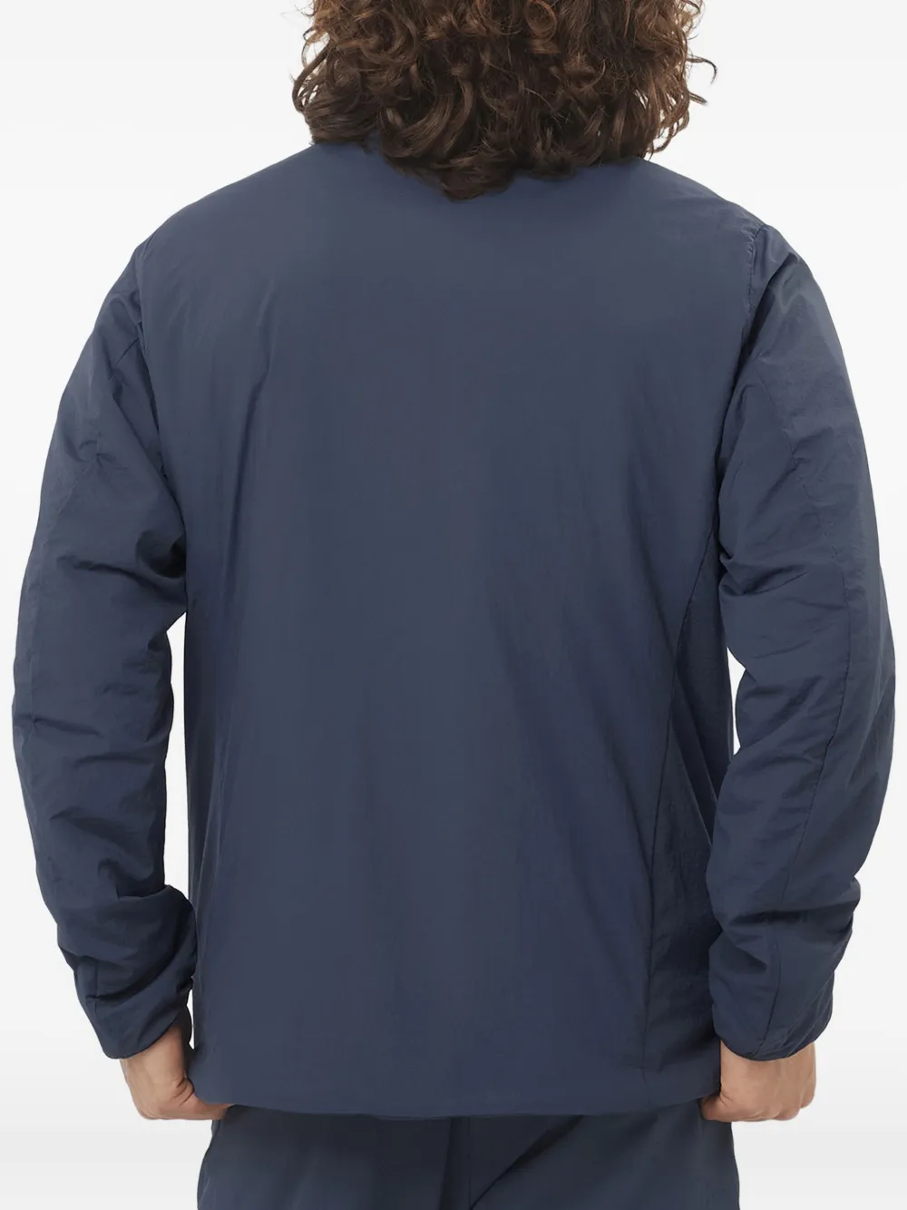 Salomon Jack met opstaande kraag en rits Blauw