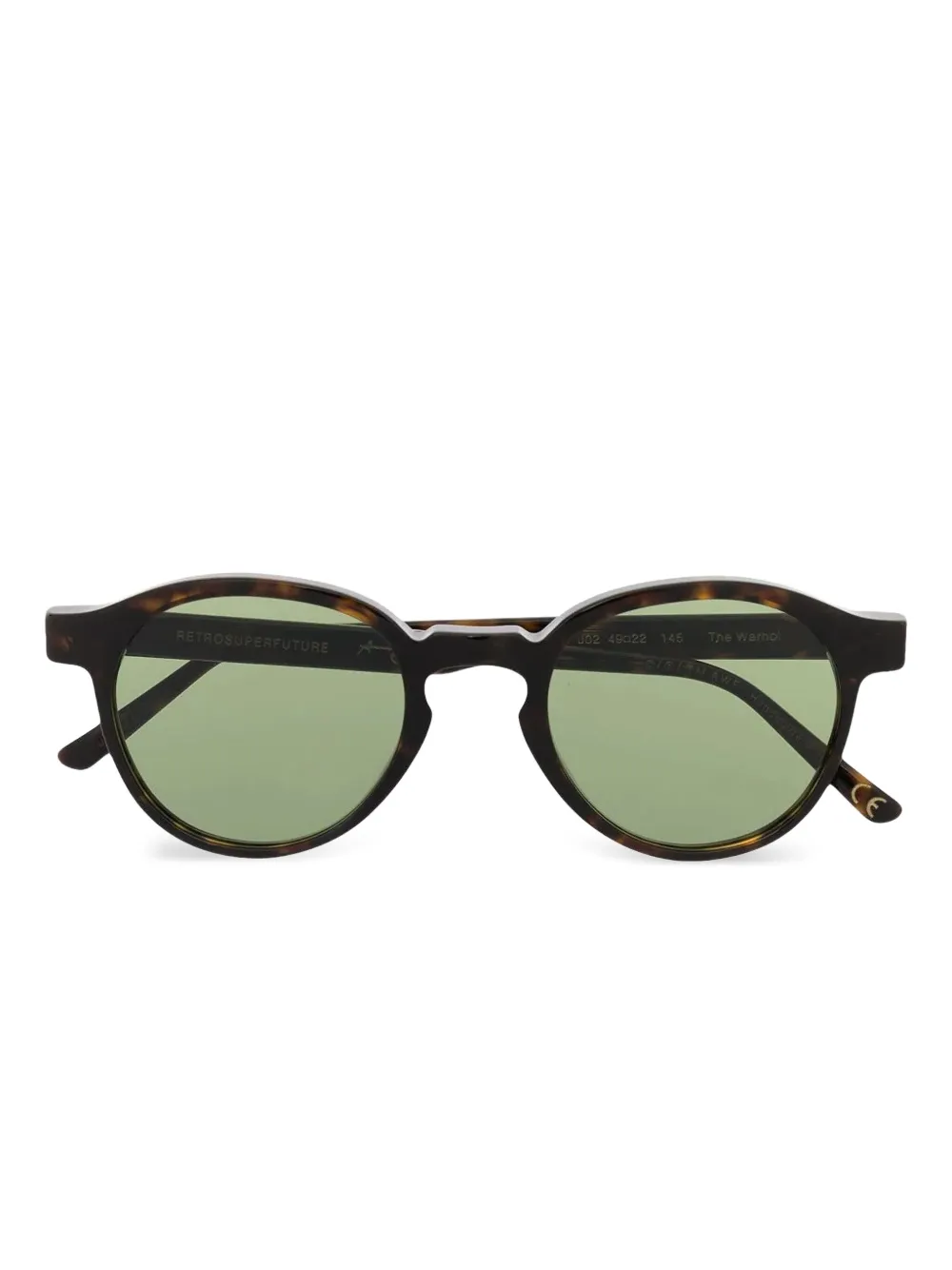 Retrosuperfuture X Andy Warhol Round-frame Sunglasses In Brown