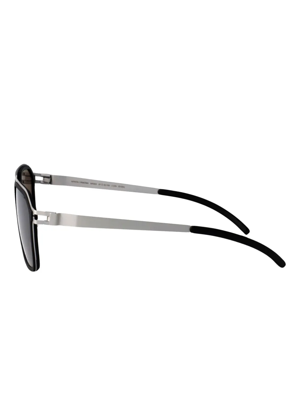 Mykita Zonnebril met geometrisch montuur Zilver