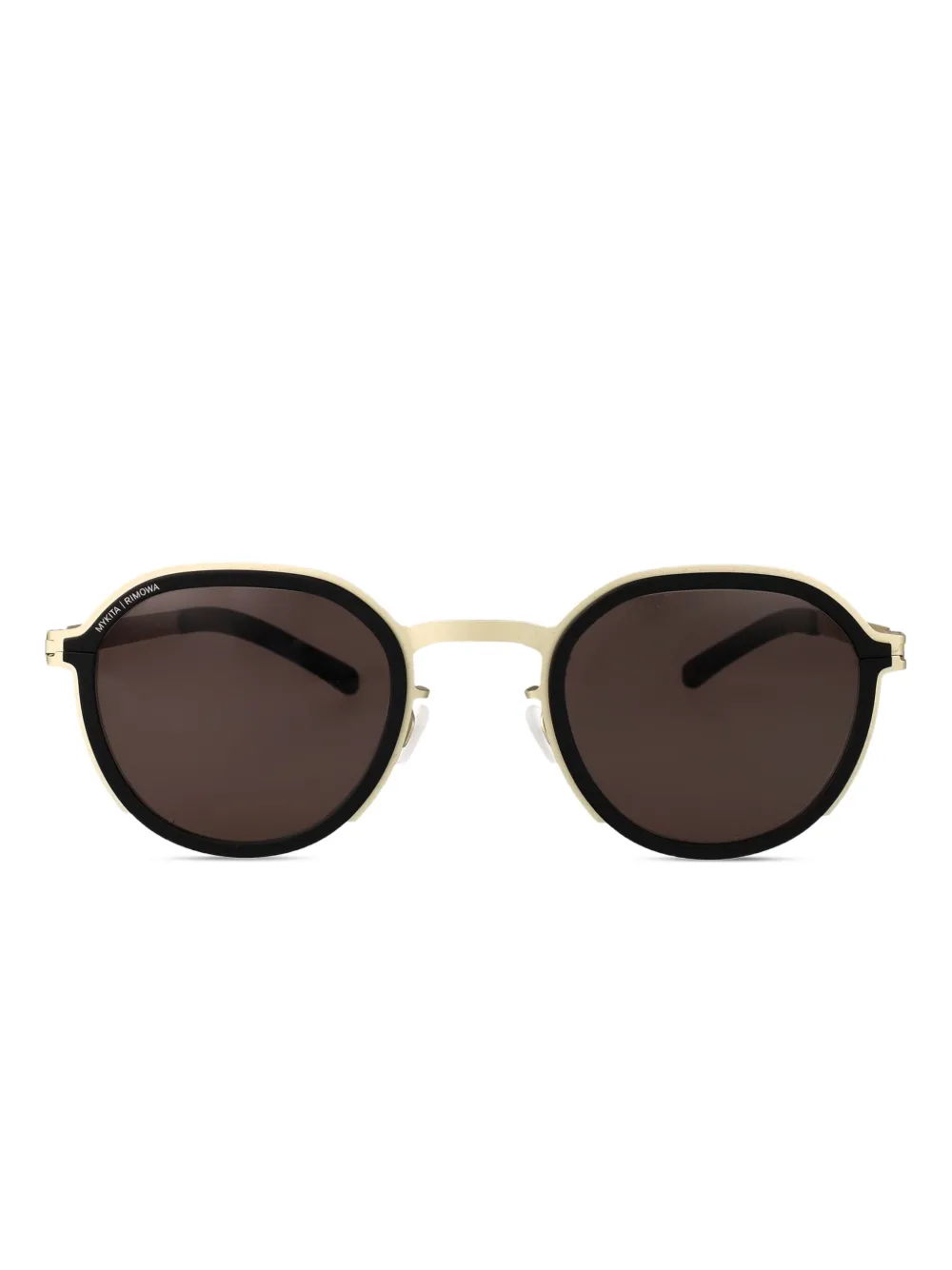 Mykita x Rimowa zonnebril met rond montuur Goud