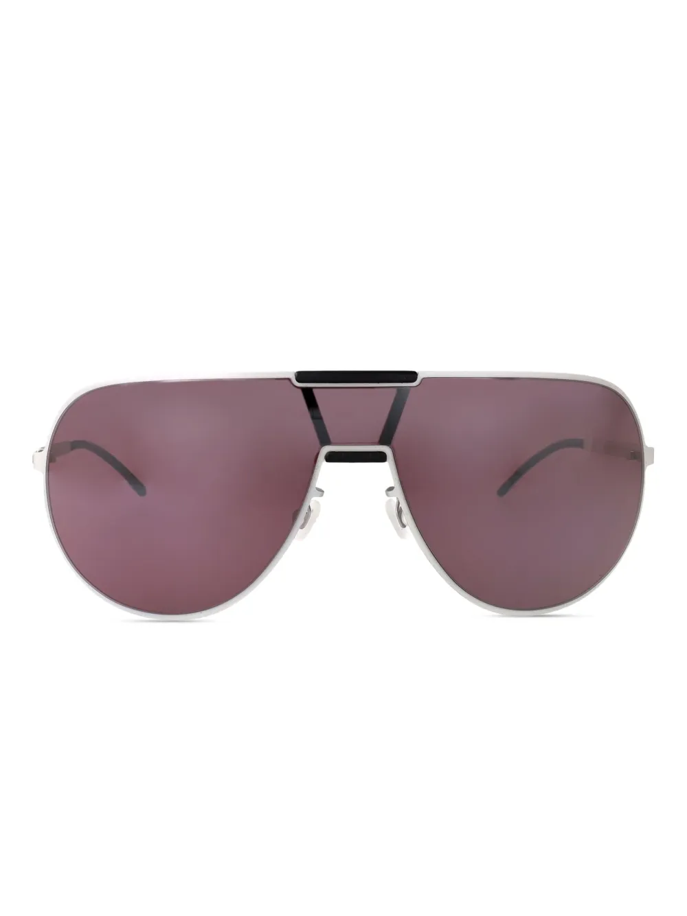 Mykita x Rimowa zonnebril met geometrisch montuur Zilver