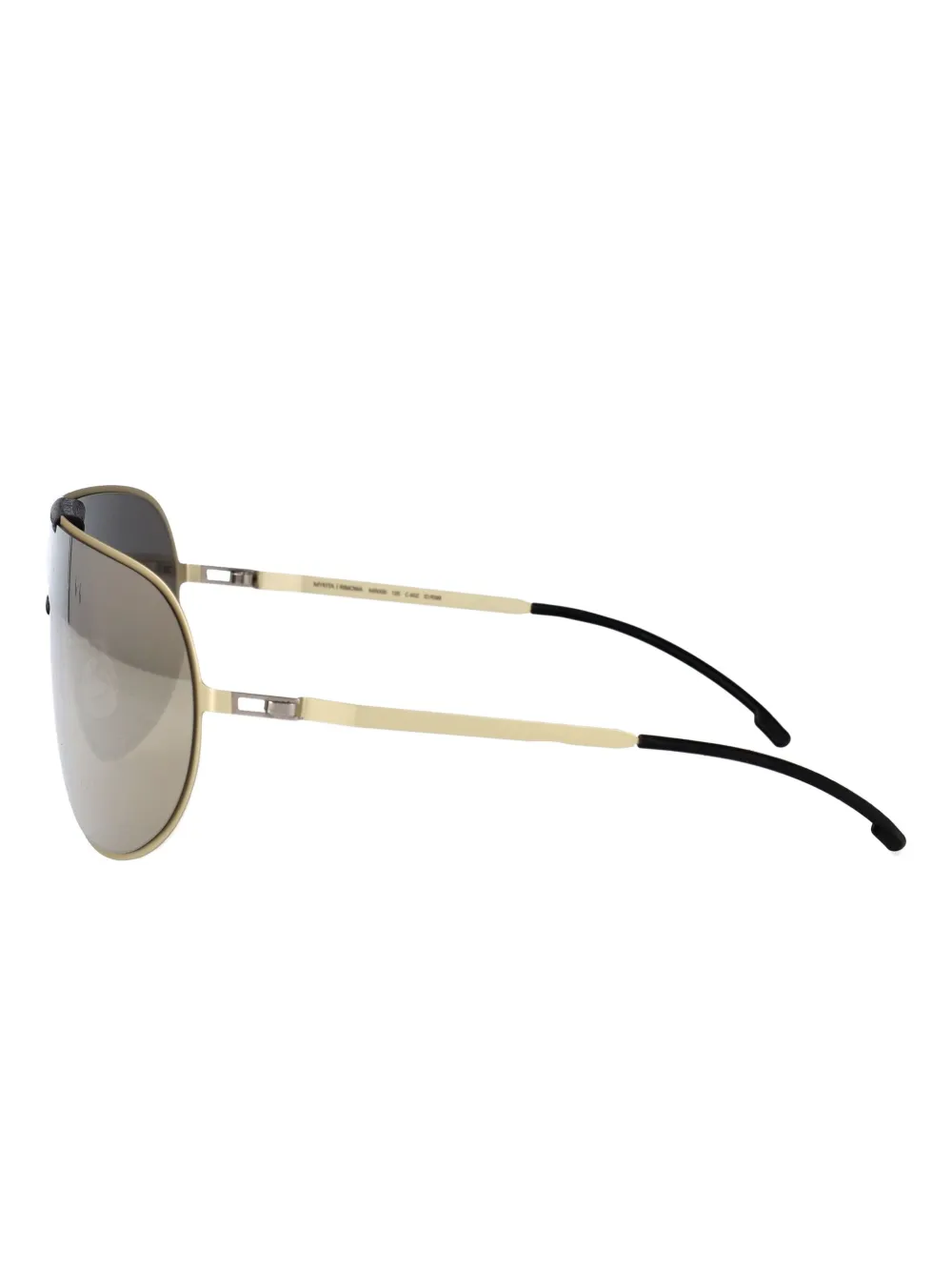 Mykita x Rimowa zonnebril met geometrisch montuur Goud