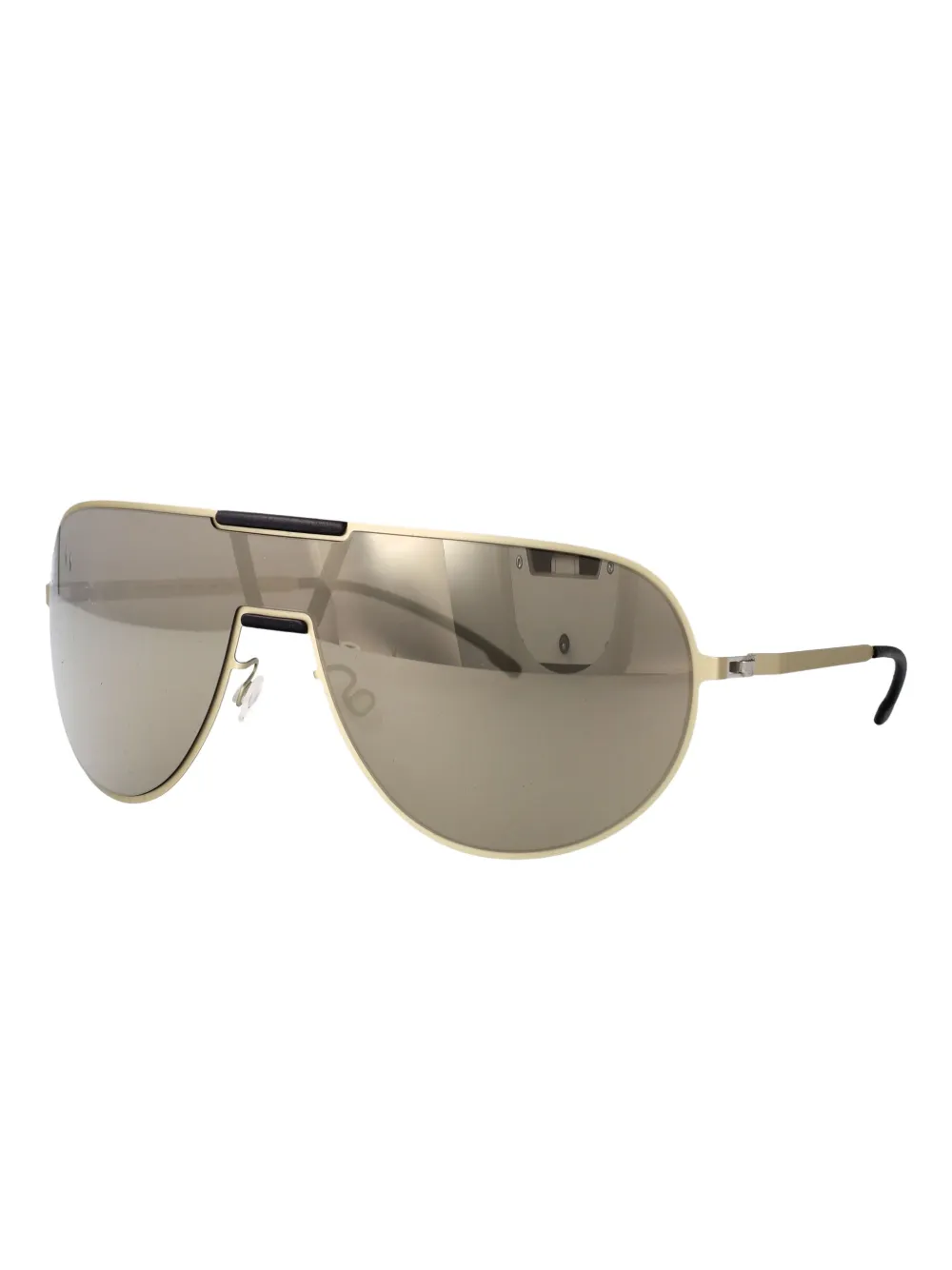 Mykita x Rimowa zonnebril met geometrisch montuur Goud