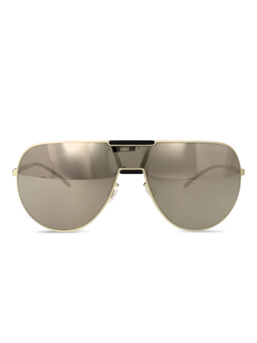Mykita x Rimowa zonnebril met geometrisch montuur Goud