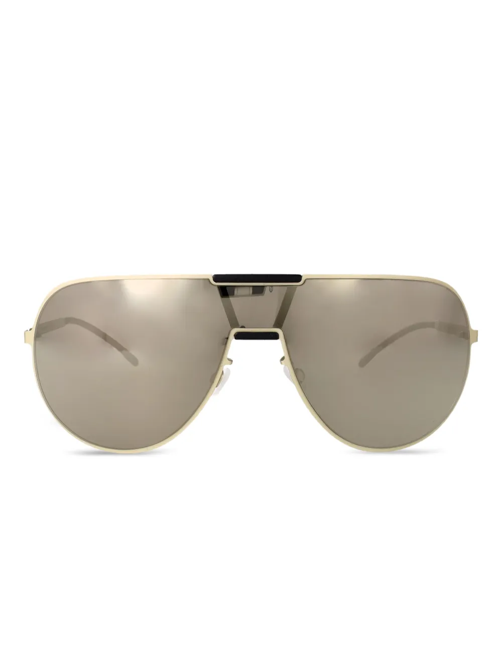 Mykita x Rimowa zonnebril met geometrisch montuur Goud