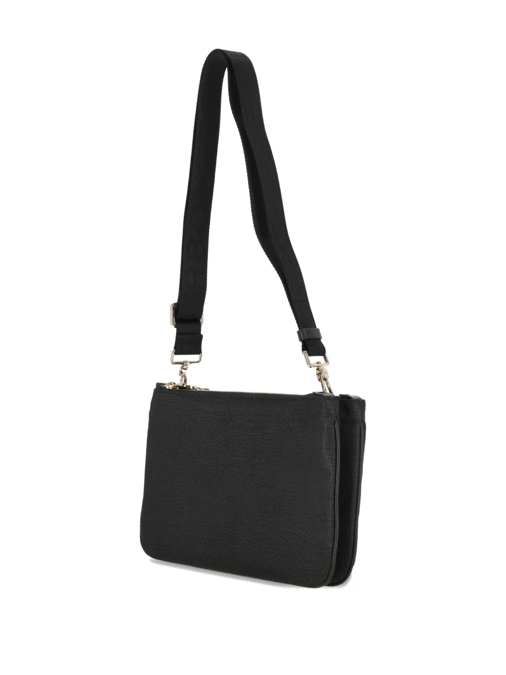 Borbonese Kleine crossbodytas met ritssluiting Zwart