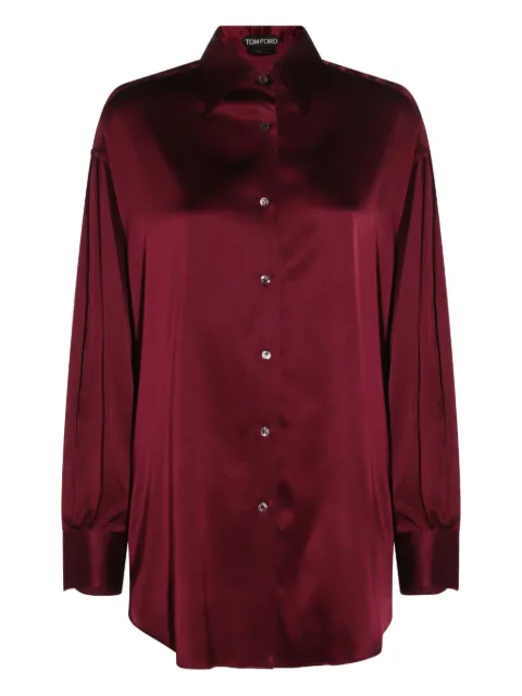TOM FORD long-sleeve satin shirt